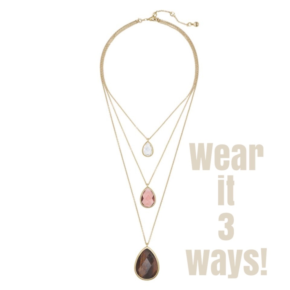 Minaret Three-Row Convertible Necklace